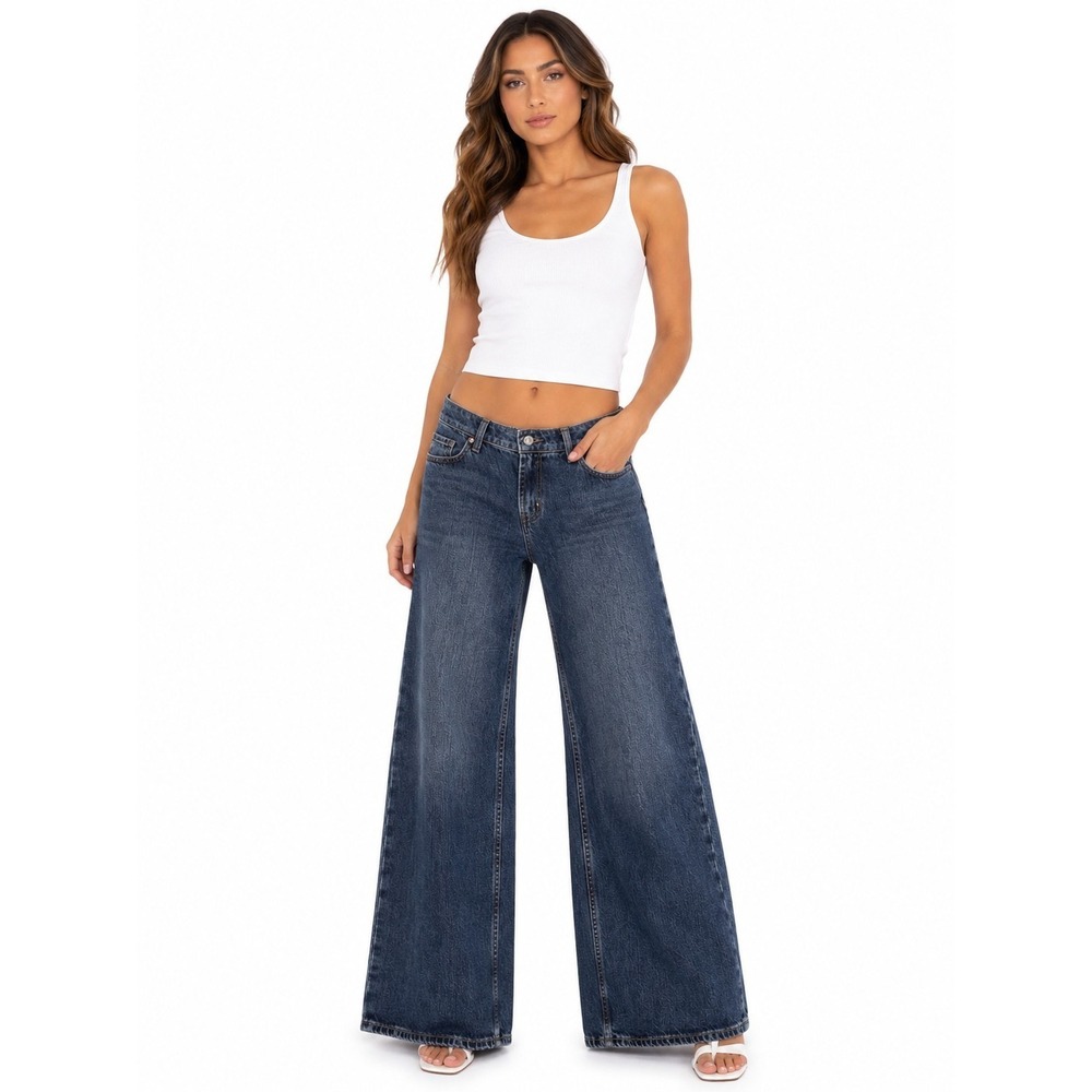 Old Navy Low Rise Baggy Wide Leg Womens Size 8 Petite
